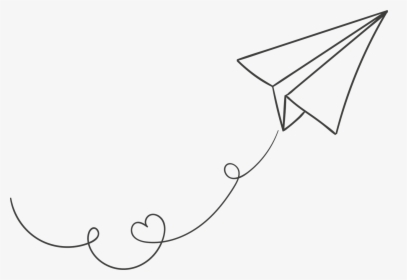 White Paper Plane Png Image - Transparent Background Paper Airplane Clipart, Png Download, Free Download