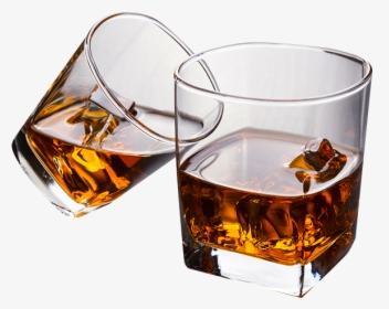Cup Material Two Glass Drinking Whisky Glasses Clipart - Whiskey Glass Transparent Background, HD Png Download, Free Download