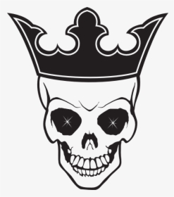 Skull And Crown Tattoo - Cool Skull, HD Png Download, Free Download