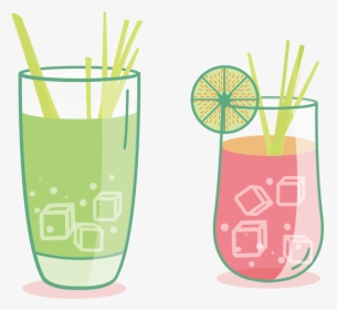 Image Free Stock Alcohol Vector Soda Glass - Juice, HD Png Download, Free Download