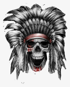 #nativeamerican #skull #indian #interesting #art #freetoedit - Indian Skull, HD Png Download, Free Download