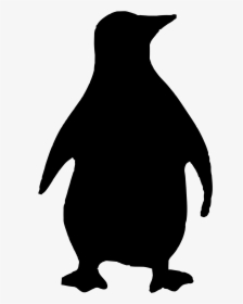 Penguin Silhouette Bird Clip Art - Black Penguin Clip Art, HD Png Download, Free Download