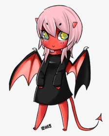 Anime Anime Girl Cute Girl Little Demon Demon Girl Cute Chibi Devil Girl Hd Png Download Kindpng - how to draw an anime demon girl roblox