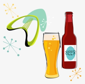 Transparent Beer Glass Silhouette Png - Retro Shapes Clip Art, Png Download, Free Download