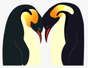 Penguin - Penguin Love Drawing, HD Png Download, Free Download