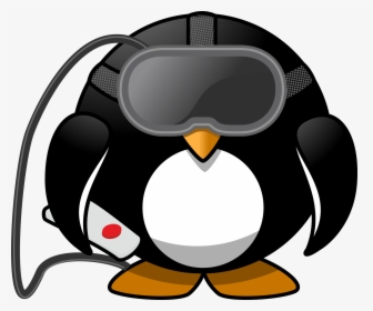 Virtual Reality Penguin Clip Arts - Cartoon Penguin No Background, HD Png Download, Free Download