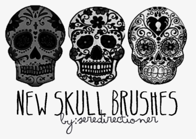 Photoshop Brushes Free Freebrushes - Skull Tattoo Brushes Photoshop, HD Png Download, Free Download
