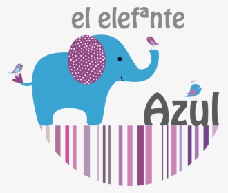 Clip Art Elefante Azul, HD Png Download, Free Download