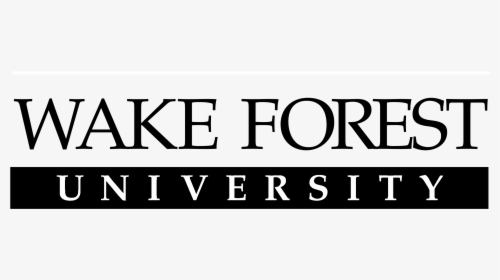 Wake Forest University Logo Black And White, HD Png Download, Free Download