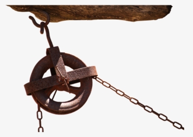 Role, Deflection Pulley, Elevator, Chain, Hook, Rust, HD Png Download, Free Download