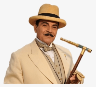 Hercule Poirot David Suchet With Looking Glass, HD Png Download, Free Download