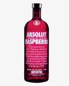Absolut Vodka Raspberri 40% 1,0l, HD Png Download, Free Download