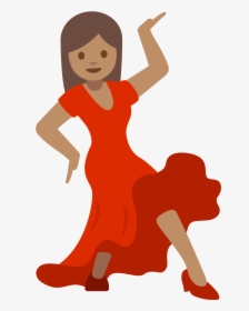 Whatsapp Dancing Girl Emoji , Png Download, Transparent Png, Free Download