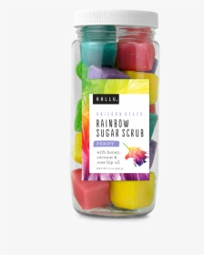 Hallu Unicorn Rainbow-colored Sugar Scrub Cubes, Unicorn, HD Png Download, Free Download