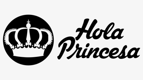 Logo Horizontal Hola Princesa Negro Huec, HD Png Download, Free Download