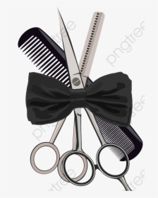 Hairdressing Scissors Comb Png, Transparent Png, Free Download