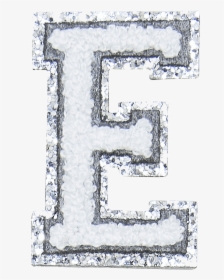 Silver Glitter Letter E Png, Transparent Png, Free Download