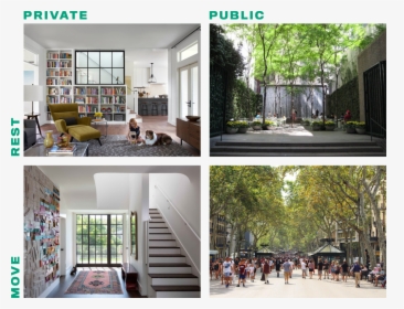 Private And Public Places For Rest And Movement Designed, HD Png Download, Free Download