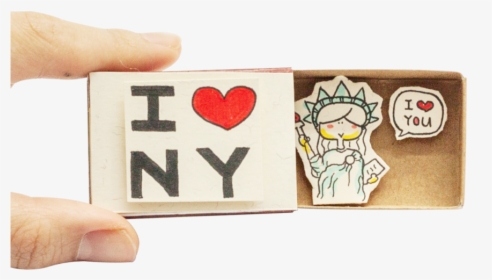I Love Ny Statue Liberty Matchbox Card, HD Png Download, Free Download