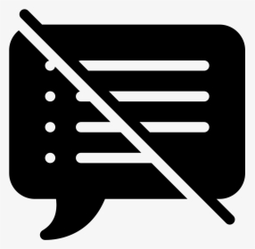 Speaker Notes Off Filled Icon, HD Png Download, Free Download