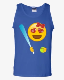 Cute Emoji Softball Player For Girls And Teens Tank, HD Png Download, Free Download