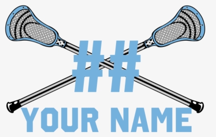 Personalized Crossed Lacrosse Sticks Columbia Blue, HD Png Download, Free Download