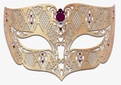 Gold Series Diamond Design Laser Cut Venetian Masquerade, HD Png Download, Free Download