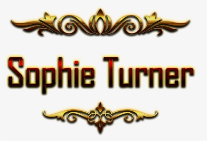 Sophie Turner Decorative Name Png, Transparent Png, Free Download