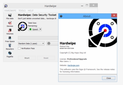 Hardwipe About Window, HD Png Download, Free Download