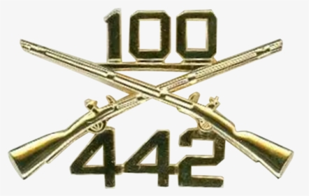 100th Bn, 442nd Inf Reg Crossed Rifle Insignia"  Class=, HD Png Download, Free Download