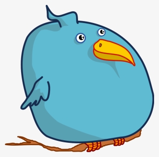 Twitter, Bird, Fat, Tweet, Turquoise, Beak, Sitting, HD Png Download, Free Download
