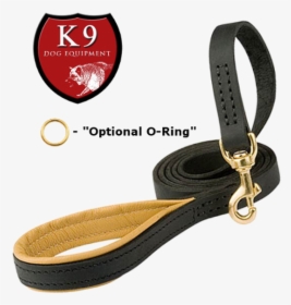Leather K9 Leash With Padded Handle, HD Png Download, Free Download