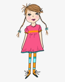 Little Girl Thinking Clipart Printable Clip Art Thoughtsgirl, HD Png Download, Free Download
