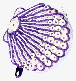Scallop Purple Mop & Beads Purse 4", HD Png Download, Free Download