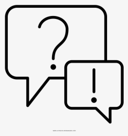 Question Answer Coloring Page, HD Png Download, Free Download