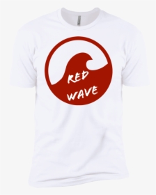 Red Wave Trump Short Sleeve Men"s T-shirt, HD Png Download, Free Download
