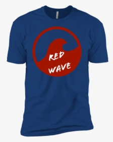 Red Wave Trump Short Sleeve Men"s T-shirt, HD Png Download, Free Download