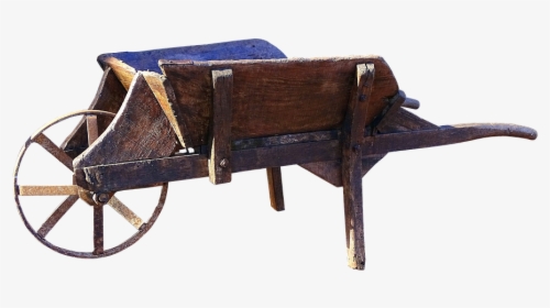 Wheelbarrow, Old, Wooden Cart, Cart, Nostalgia, HD Png Download, Free Download