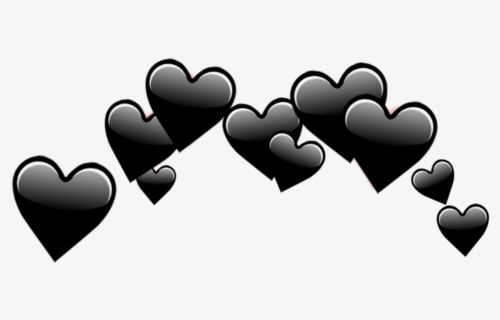 #heartcrown #heart #crown #black #mood #no #girl #snapchat, HD Png Download, Free Download