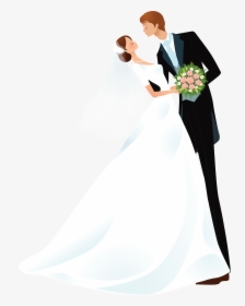 Cartoon Wedding Dress, HD Png Download, Free Download
