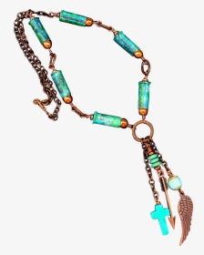 Verdigris Patina Bullet Shell Necklace With Copper, HD Png Download, Free Download