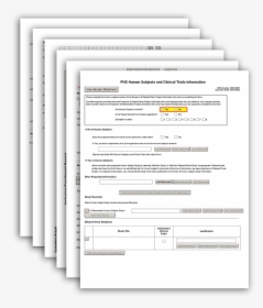 Phs Human Subjects And Clinical Trial Information Form, HD Png Download, Free Download