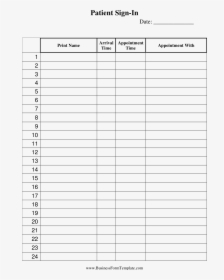 Medical Patient Sign In Sheet Main Image, HD Png Download, Free Download