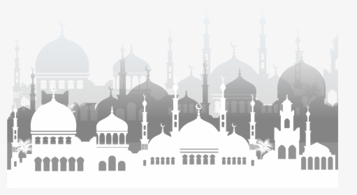 Jpg Black And White Al Fitr Adha Ramadan Mosque Peoplepng, Transparent Png, Free Download