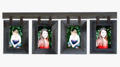 4 Wide Rustic Barnwood Conestoga Picture Frame Collage, HD Png Download, Free Download
