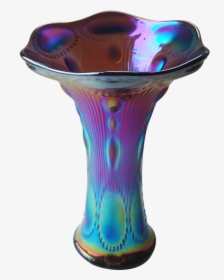 Imperial Beaded Bullseye Purple Vase, HD Png Download, Free Download