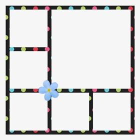 Collage Frame Polaroid Flower Colorful, HD Png Download, Free Download