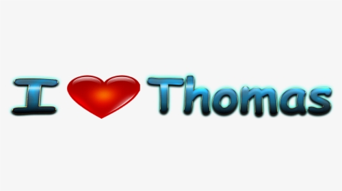 Thomas Love Name Heart Design Png, Transparent Png, Free Download