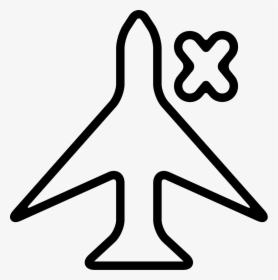 Airplane Sign With A Cross For Phone Interface, HD Png Download, Free Download