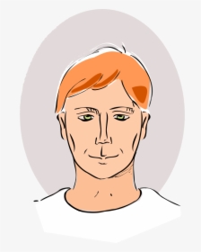 Drawing Of Man"s Head, HD Png Download, Free Download